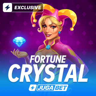 Captura de pantalla del juego Fortune Crystal en JugaBet casino, mostrando símbolos y bonificaciones